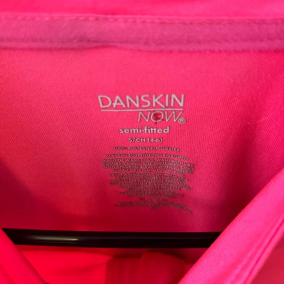 Danskin Hot Pink Quarter Zip Athletic Top - Picture 2 of 3
